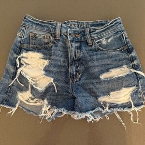 American Eagle Mom Distressed Jean Short- Size 0